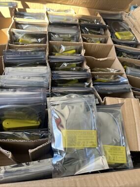 Lot of 100 RFID Tamper Evident Security Cable Seal Tag Yellow HM-UHF-C ISO17712